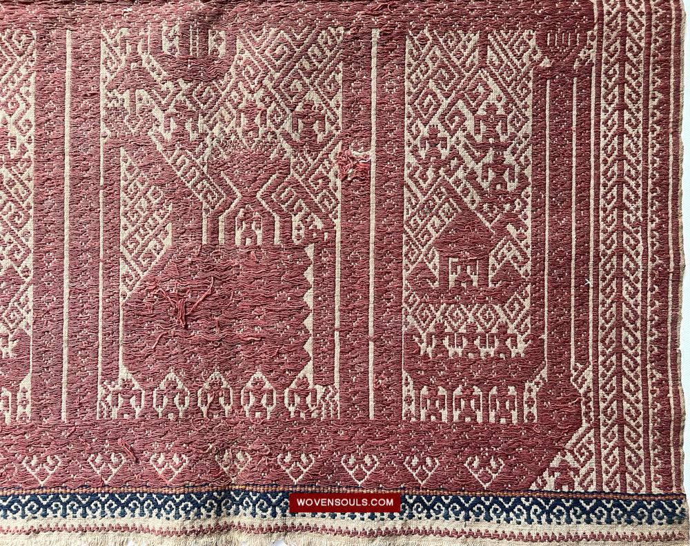 1509 Antique Sumatra Tampan Ship Cloth-WOVENSOULS Antique Textiles & Art Gallery