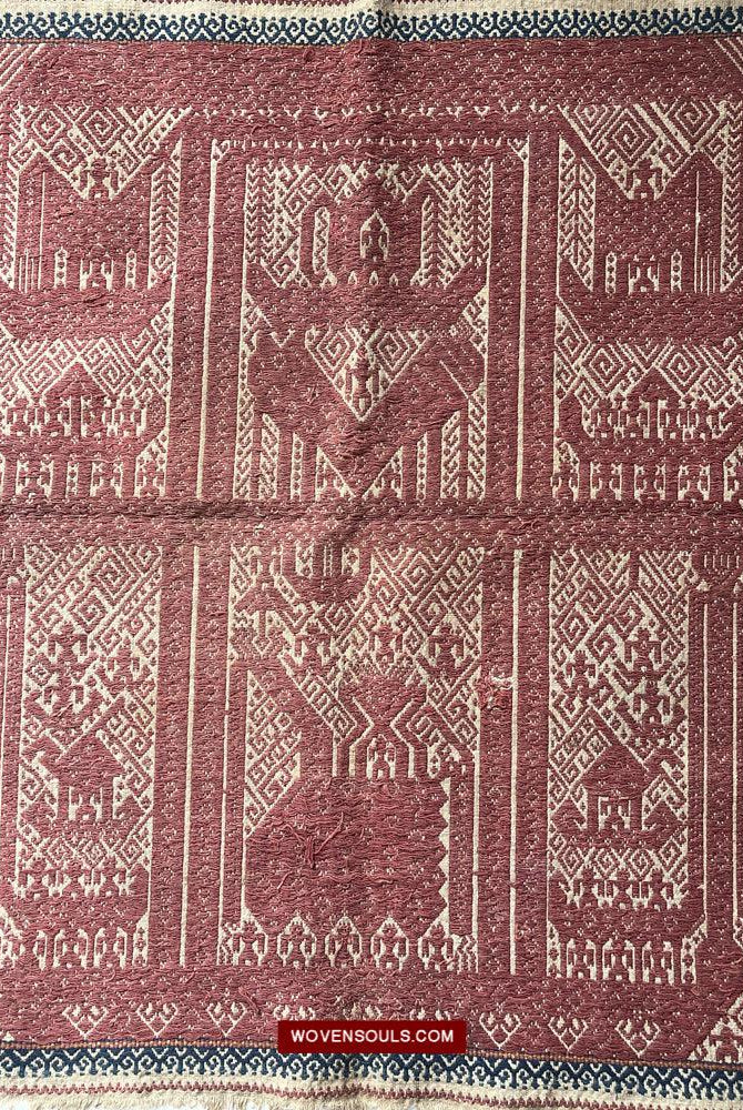 1509 Antique Sumatra Tampan Ship Cloth-WOVENSOULS Antique Textiles & Art Gallery