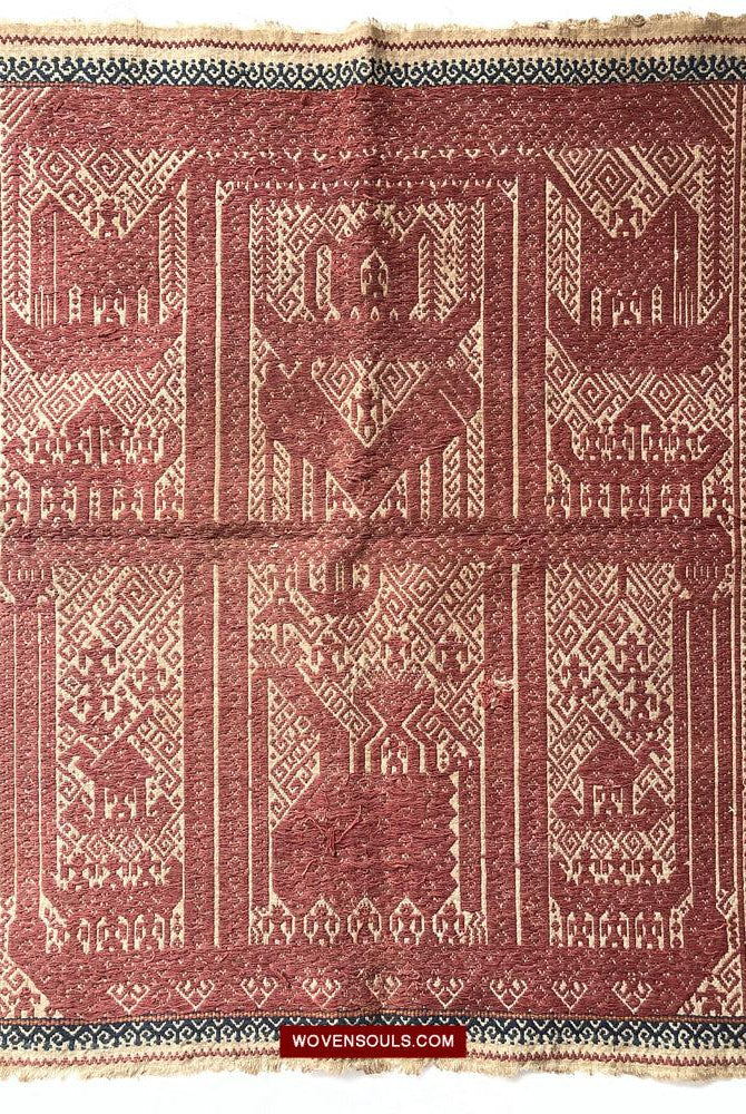 1509 Antique Sumatra Tampan Ship Cloth-WOVENSOULS Antique Textiles & Art Gallery