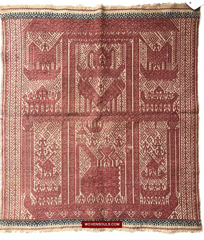 1509 Antique Sumatra Tampan Ship Cloth-WOVENSOULS Antique Textiles & Art Gallery