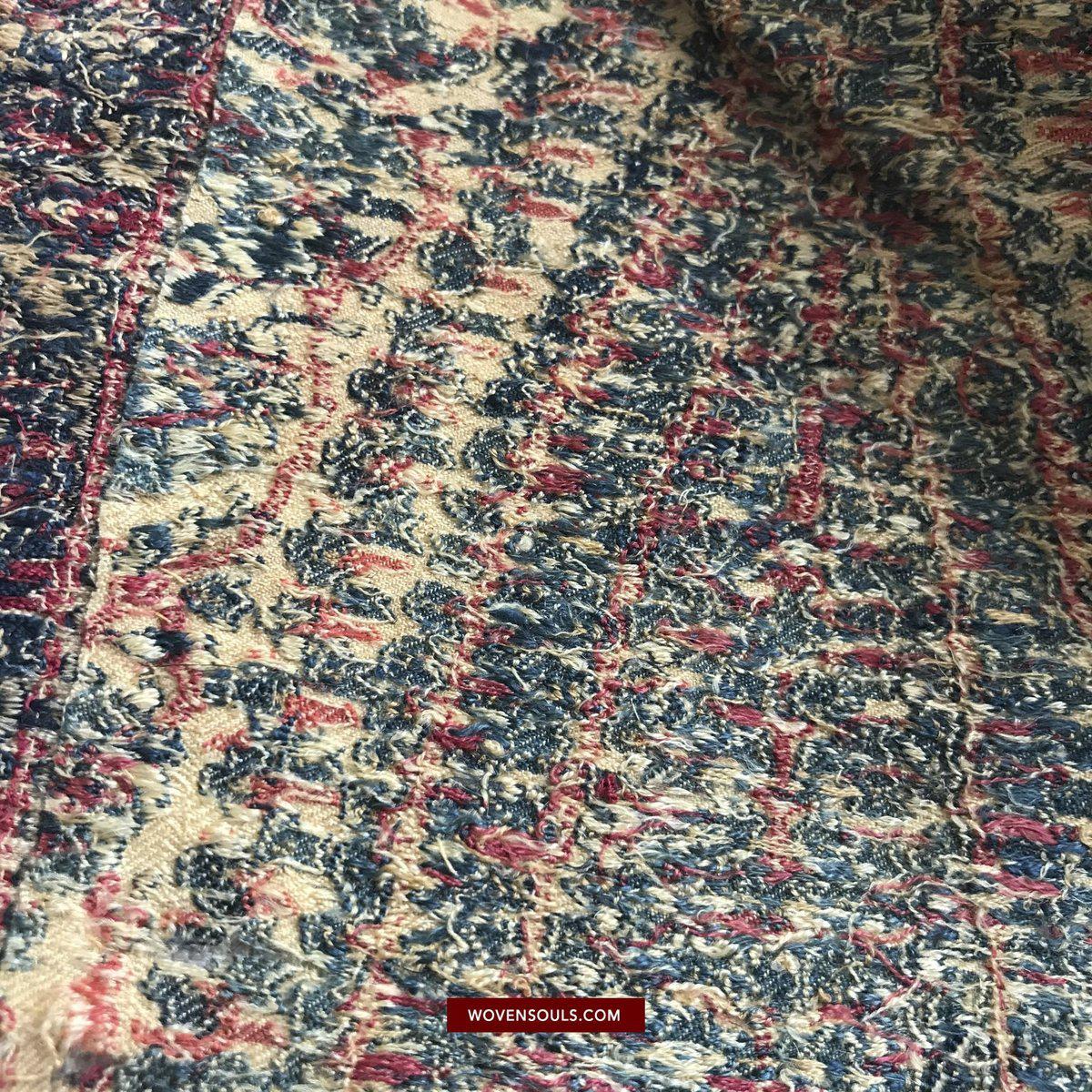 1510 Superfine Antique Kashmir Dochalla Long Shawl-WOVENSOULS-Antique-Vintage-Textiles-Art-Decor