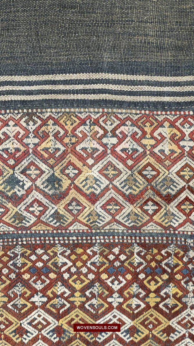 1513 Old Chinese Hainan Run Li Ethnic Minority Woven Skirt-WOVENSOULS-Antique-Vintage-Textiles-Art-Decor