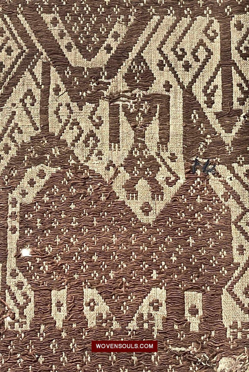 1518 Antique Sumatra Weaving Tampan Shipcloth Textile-WOVENSOULS-Antique-Vintage-Textiles-Art-Decor