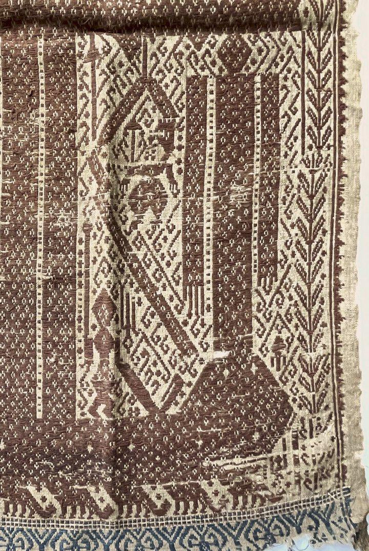 1518 Antique Sumatra Weaving Tampan Shipcloth Textile-WOVENSOULS-Antique-Vintage-Textiles-Art-Decor