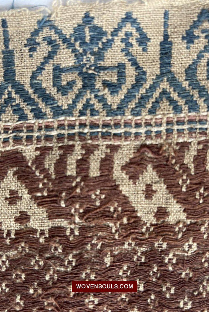 1518 Antique Sumatra Weaving Tampan Shipcloth Textile-WOVENSOULS-Antique-Vintage-Textiles-Art-Decor