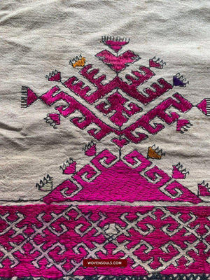 1535 Swat Valley Shawl Fragment-WOVENSOULS-Antique-Vintage-Textiles-Art-Decor