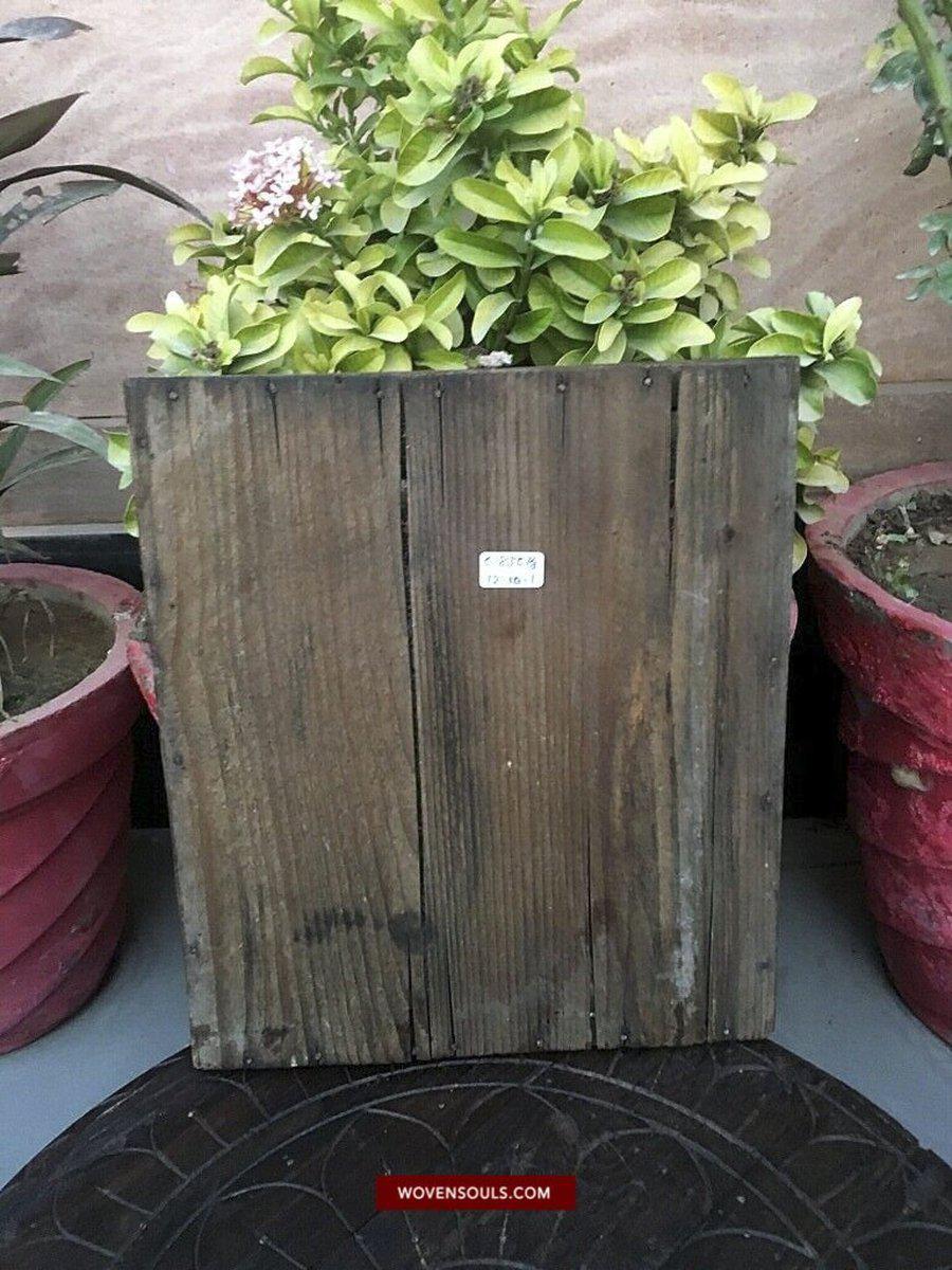 1537 Old Jain Ceremonial Saathiyo Indian Art Beadwork-WOVENSOULS-Antique-Vintage-Textiles-Art-Decor