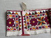 1553 Long Vintage White Panel with Embroidery from Gujarat-WOVENSOULS-Antique-Vintage-Textiles-Art-Decor