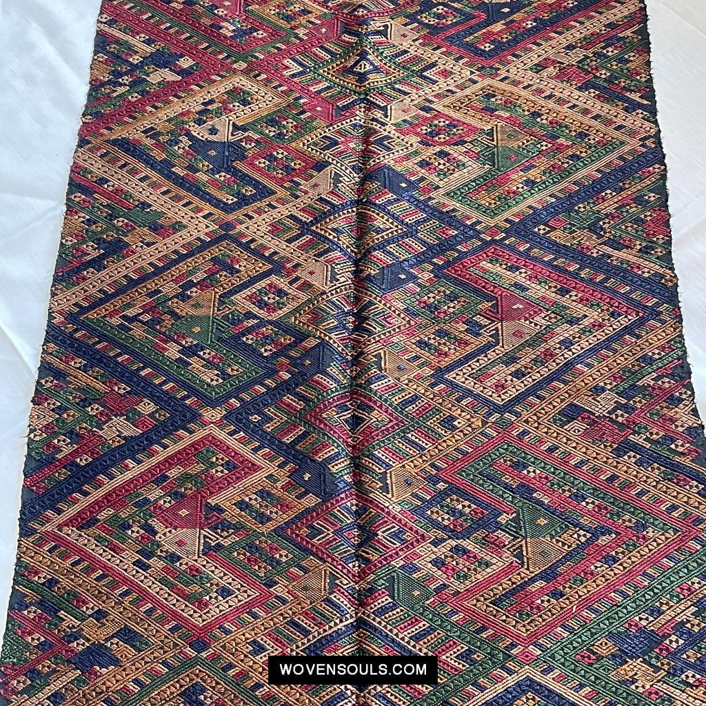 1572 Vintage Silk Ceremonial WeavingTextile Art from Laos-WOVENSOULS Antique Textiles & Art Gallery
