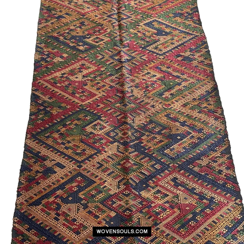 1572 Vintage Silk Ceremonial WeavingTextile Art from Laos-WOVENSOULS Antique Textiles & Art Gallery