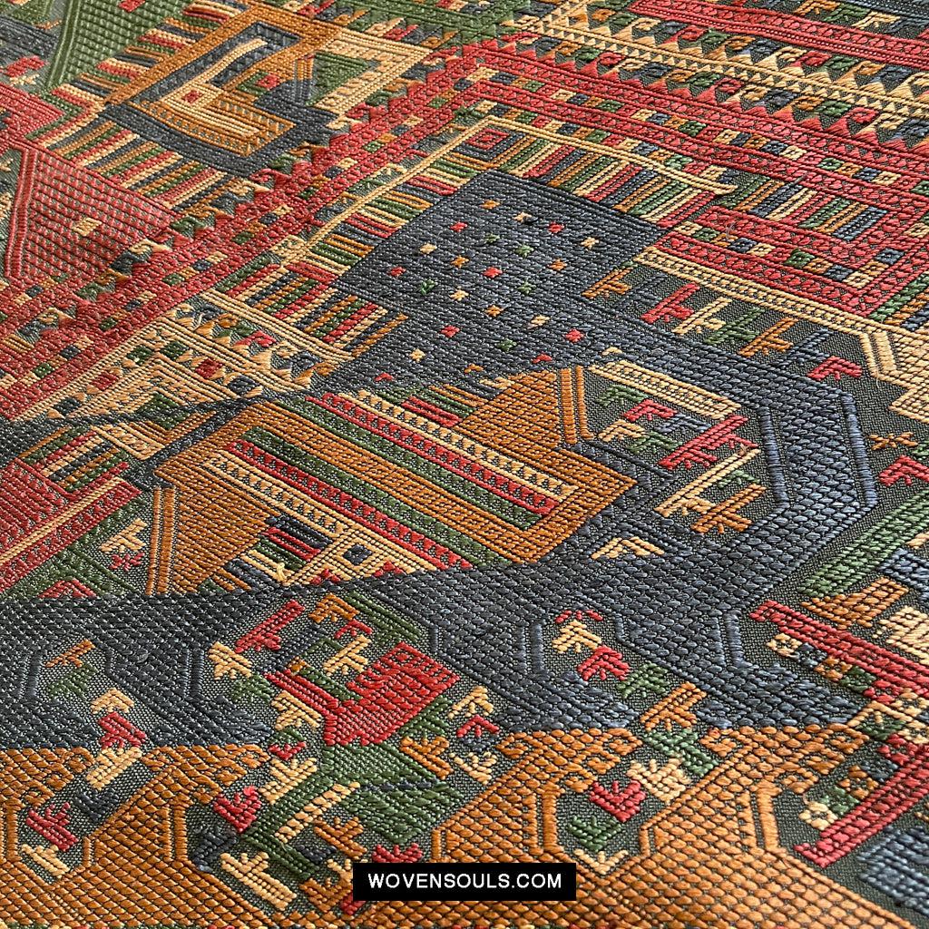 1573 Vintage Silk Ceremonial WeavingTextile Art from Laos-WOVENSOULS Antique Textiles & Art Gallery