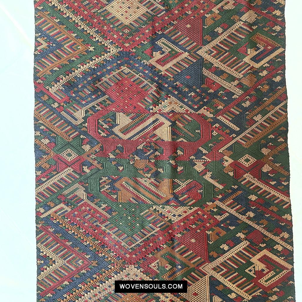 1573 Vintage Silk Ceremonial WeavingTextile Art from Laos-WOVENSOULS Antique Textiles & Art Gallery