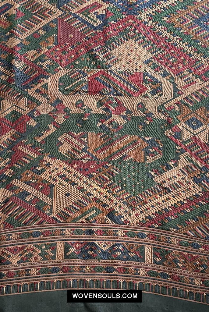 1573 Tessitura cerimoniale di seta vintageArte tessile dal Laos-WOVENSOULS Tessuti antichi e Galleria d'arte