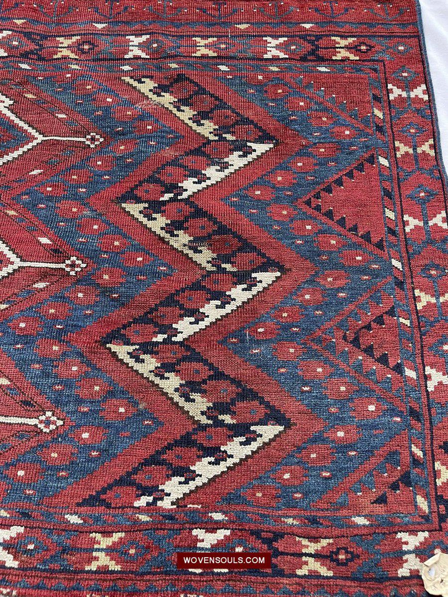 1576 Ersari Juval Chuval Turkmen Bagface Ikat Design-WOVENSOULS-Antique-Vintage-Textiles-Art-Decor