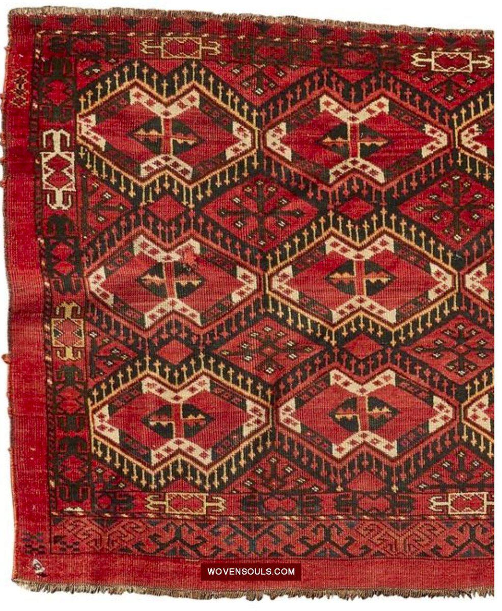 1577 Ersari Juval Chuval Turkmen Bagface Ikat Gaimak Gol Design-WOVENSOULS-Antique-Vintage-Textiles-Art-Decor