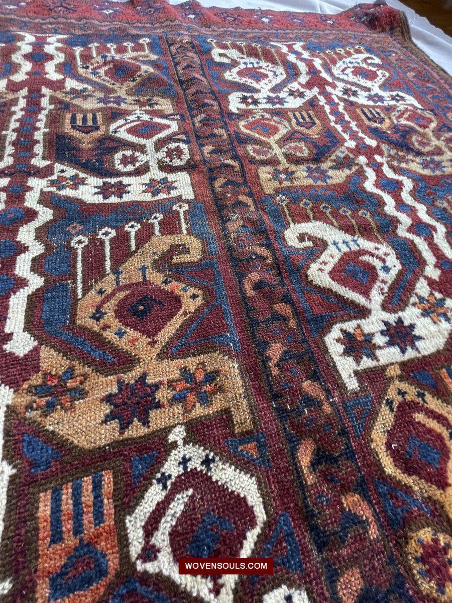 1578 Ersari BeshirJuval Chuval Turkmen Bagface Ikat Design-WOVENSOULS-Antique-Vintage-Textiles-Art-Decor