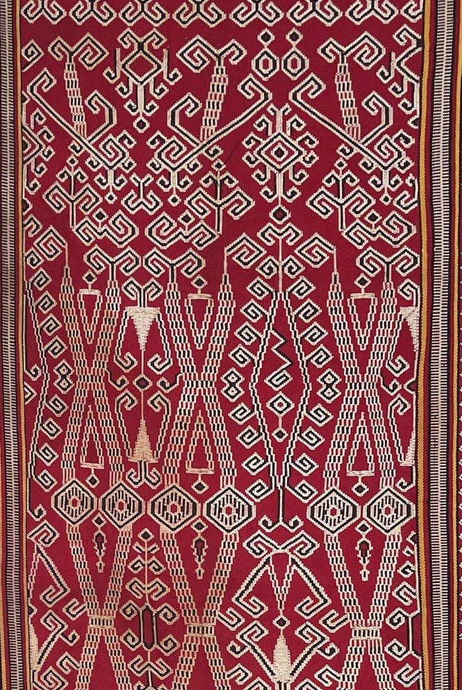 1584 Vintage Woven Pua Sungkit from Borneo-WOVENSOULS-Antique-Vintage-Textiles-Art-Decor