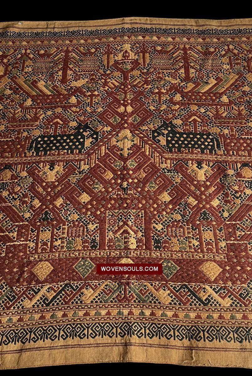 1590 Antique Kalianda Tampan Ship Cloth Sumatra textile-WOVENSOULS-Antique-Vintage-Textiles-Art-Decor