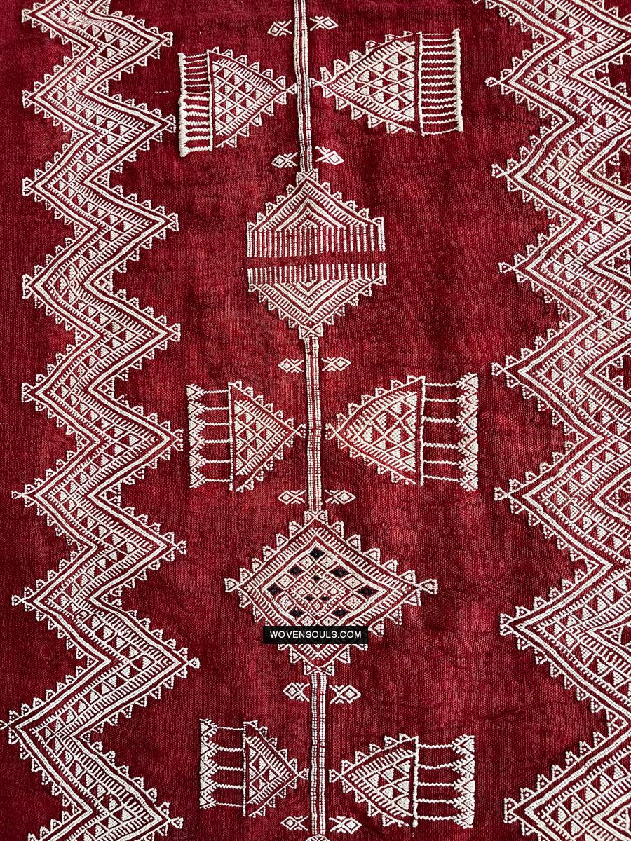 1603 Old Bakhnoug or Mushtia Shawl - Textile Art Masterpiece-WOVENSOULS Antique Textiles & Art Gallery