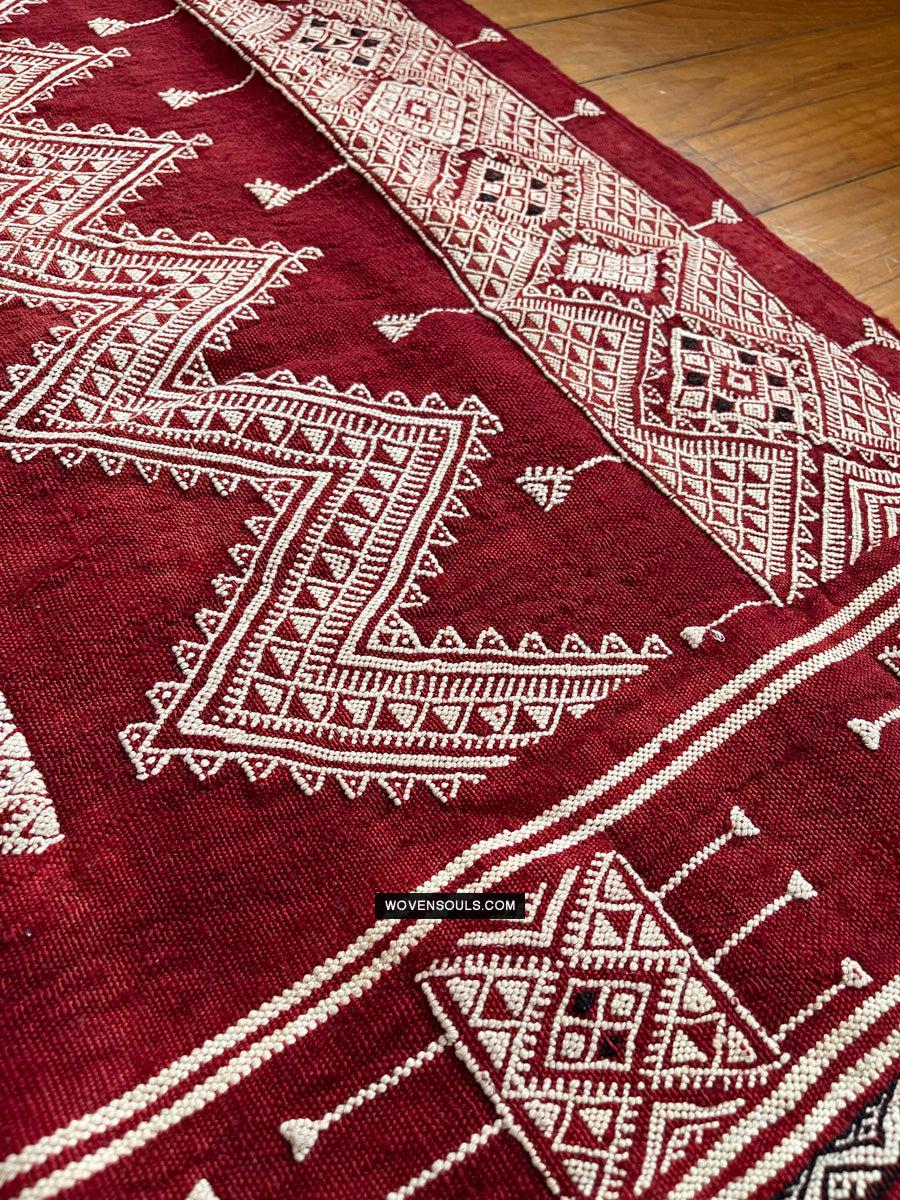 1603 Old Bakhnoug or Mushtia Shawl - Textile Art Masterpiece-WOVENSOULS Antique Textiles & Art Gallery