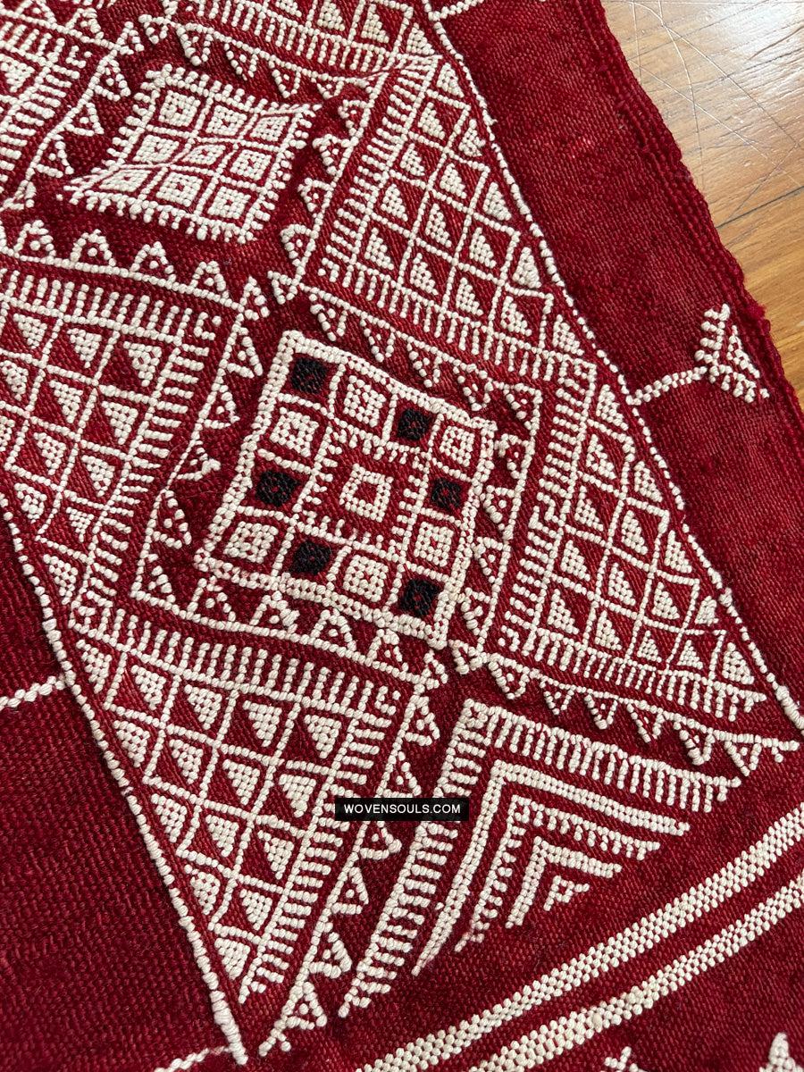 1603 Old Bakhnoug or Mushtia Shawl - Textile Art Masterpiece-WOVENSOULS Antique Textiles & Art Gallery