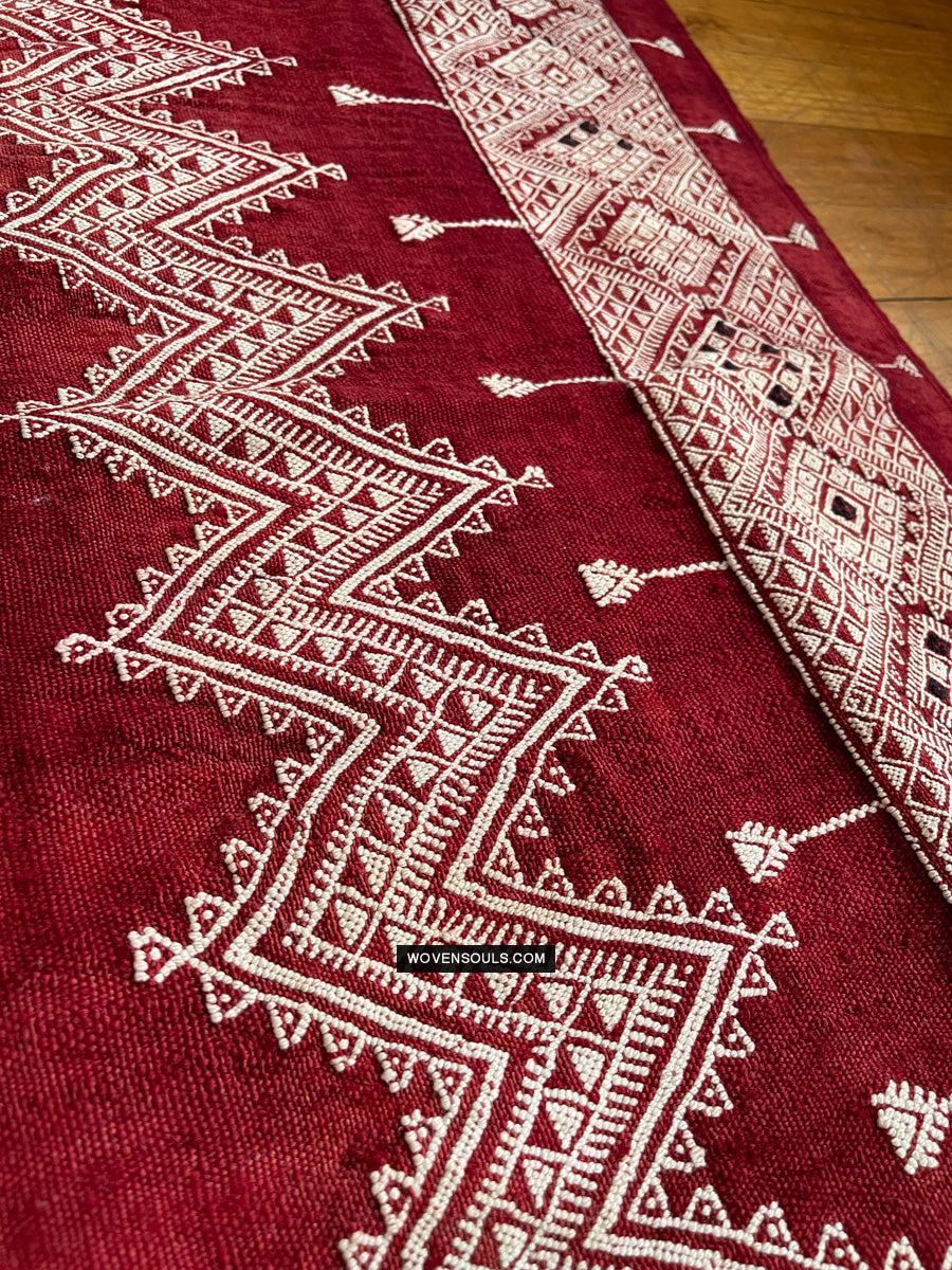 1603 Old Bakhnoug or Mushtia Shawl - Textile Art Masterpiece-WOVENSOULS Antique Textiles & Art Gallery