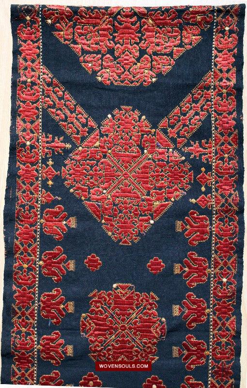 1604 Old Wedding Turban - Swat Valley Textile-WOVENSOULS Antique Textiles & Art Gallery