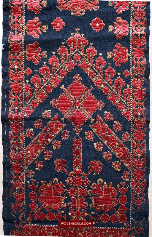 1604 Old Wedding Turban - Swat Valley Textile-WOVENSOULS Antique Textiles & Art Gallery