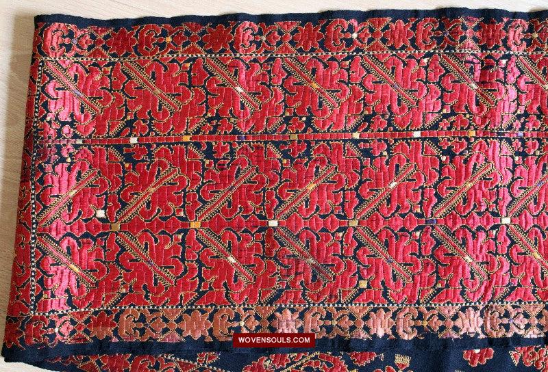 1604 Old Wedding Turban - Swat Valley Textile-WOVENSOULS Antique Textiles & Art Gallery
