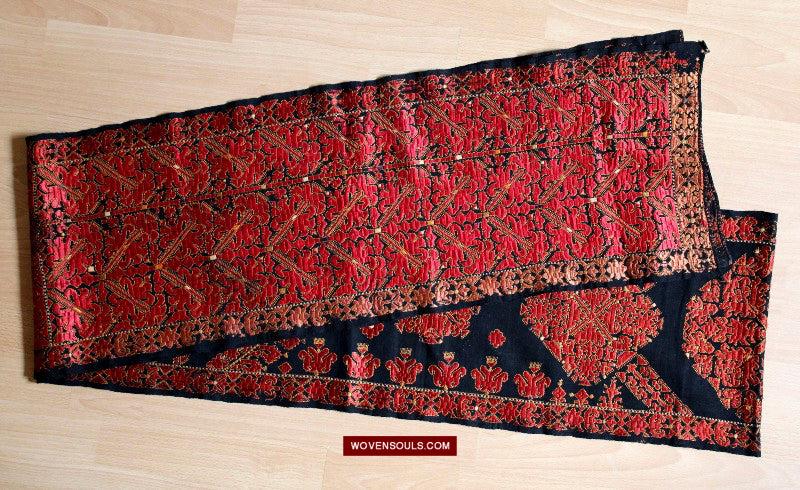 1604 Old Wedding Turban - Swat Valley Textile-WOVENSOULS Antique Textiles & Art Gallery