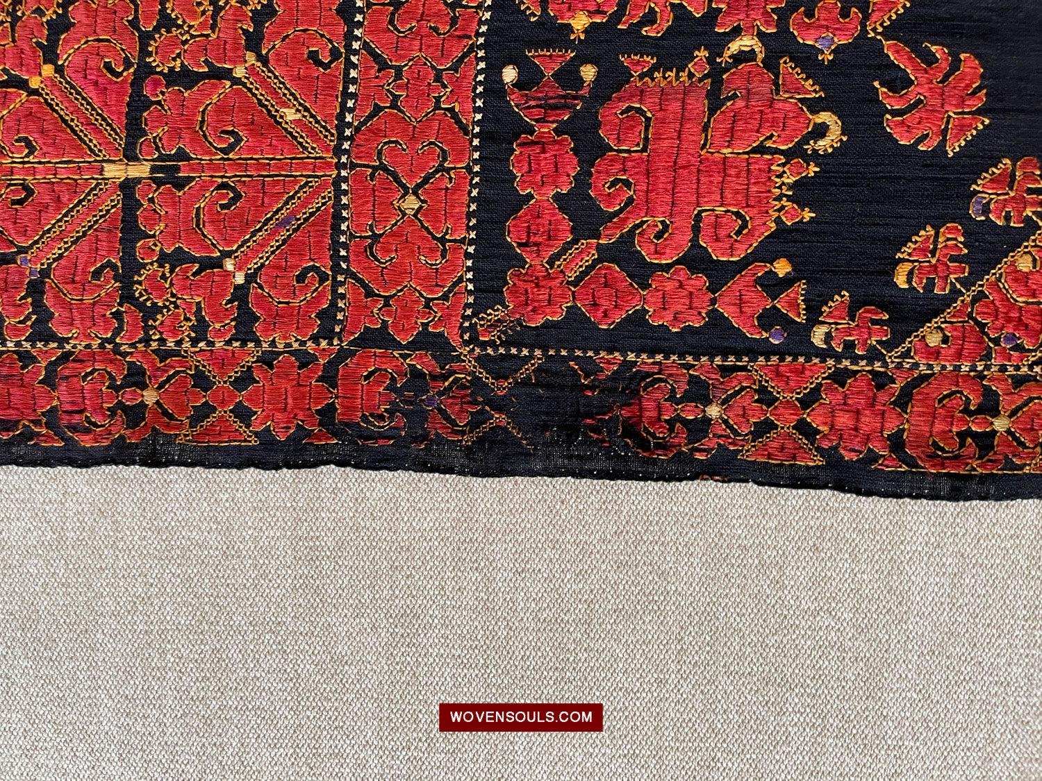 1604 Old Wedding Turban - Swat Valley Textile-WOVENSOULS Antique Textiles & Art Gallery