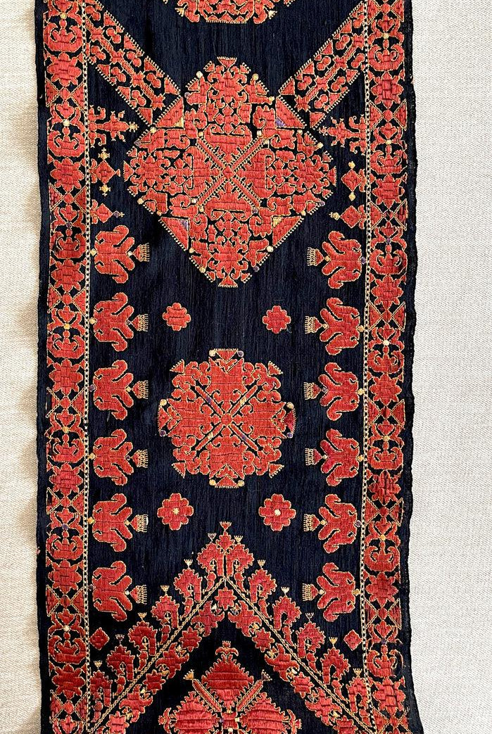 1604 Old Wedding Turban - Swat Valley Textile-WOVENSOULS Antique Textiles & Art Gallery