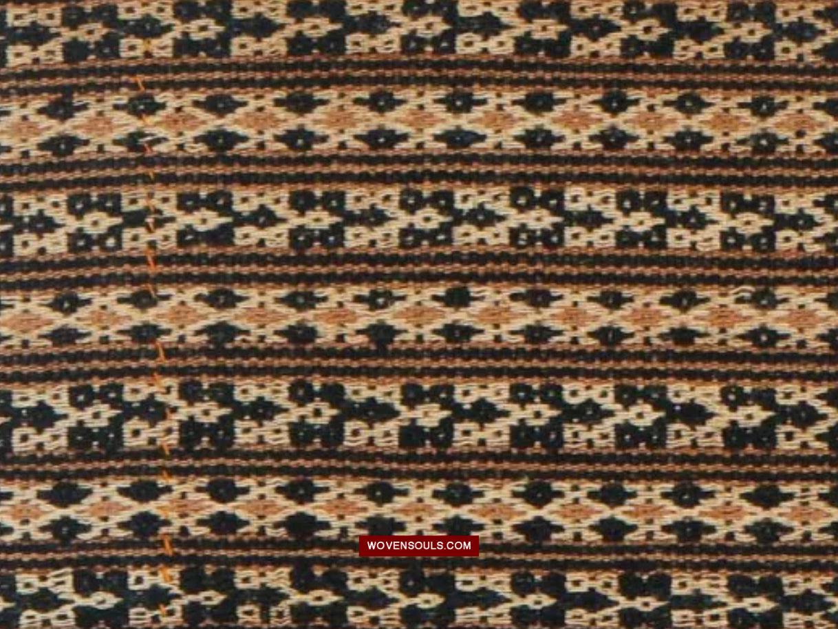 1614 Old Chinese Hainan Run Li Ethnic Minority Woven Skirt-WOVENSOULS Antique Textiles & Art Gallery