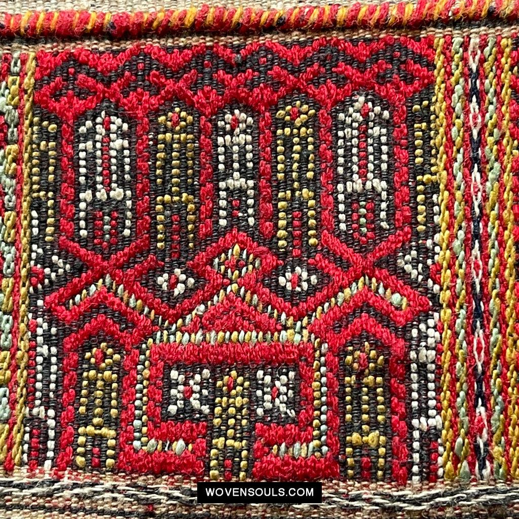 1614 Old Chinese Hainan Run Li Ethnic Minority Woven Skirt-WOVENSOULS Antique Textiles & Art Gallery