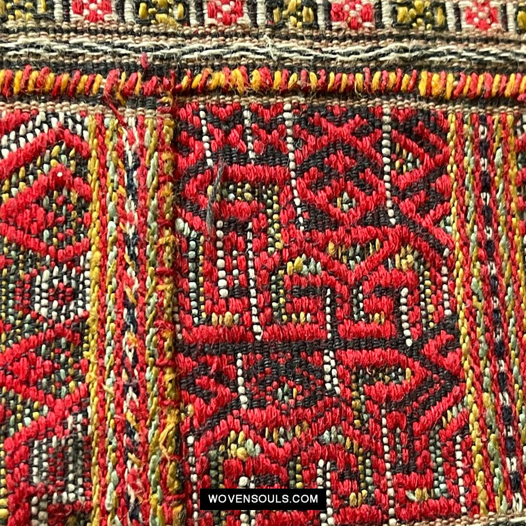 1614 Old Chinese Hainan Run Li Ethnic Minority Woven Skirt-WOVENSOULS Antique Textiles & Art Gallery