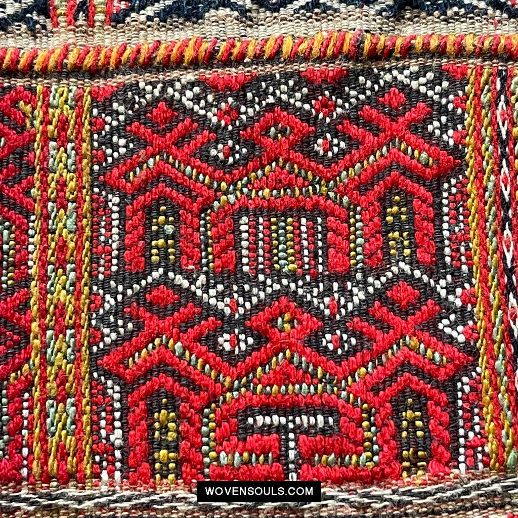 1614 Old Chinese Hainan Run Li Ethnic Minority Woven Skirt-WOVENSOULS Antique Textiles & Art Gallery