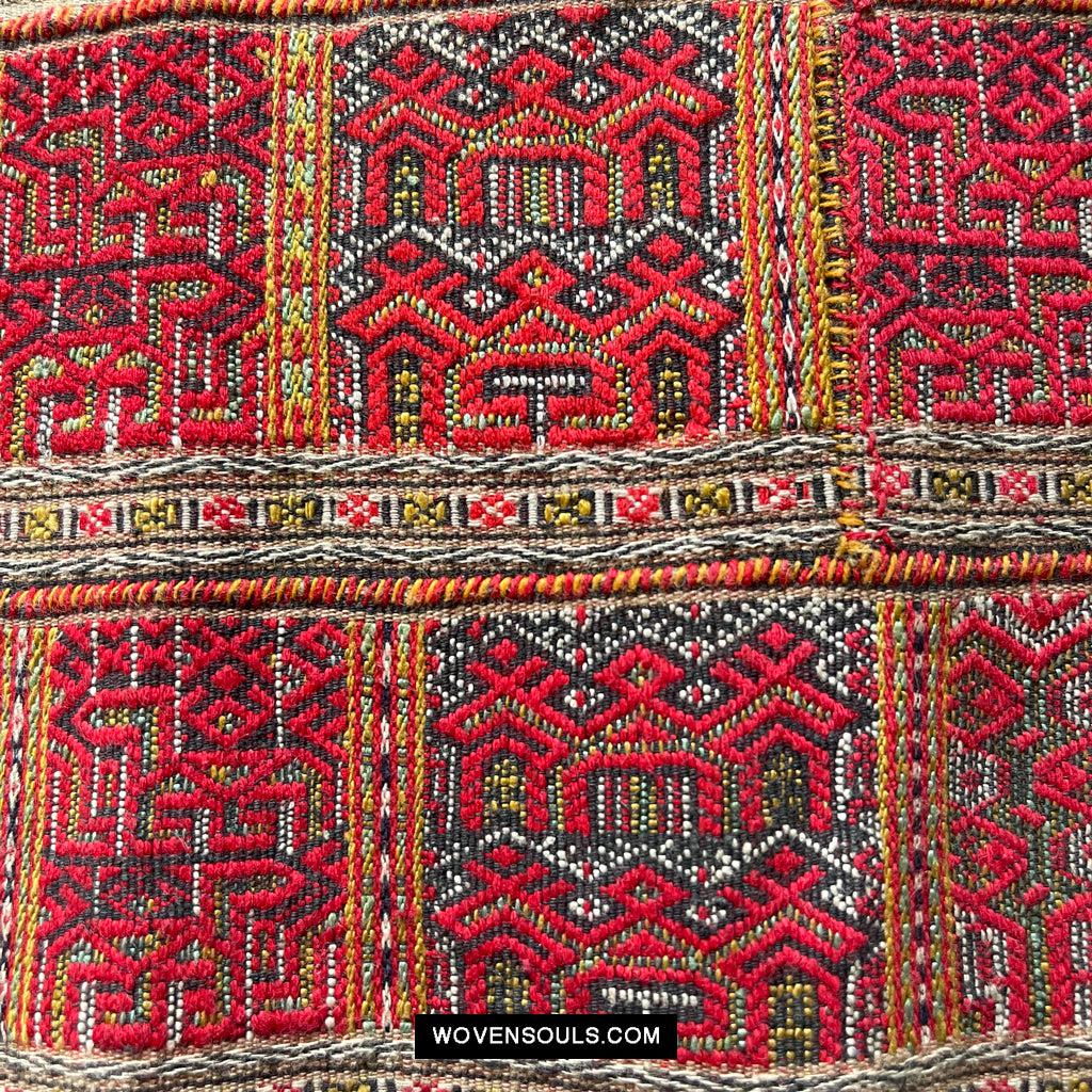 1614 Old Chinese Hainan Run Li Ethnic Minority Woven Skirt-WOVENSOULS Antique Textiles & Art Gallery