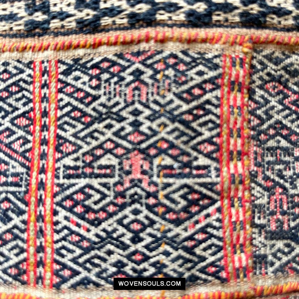 1614 Old Chinese Hainan Run Li Ethnic Minority Woven Skirt-WOVENSOULS Antique Textiles & Art Gallery