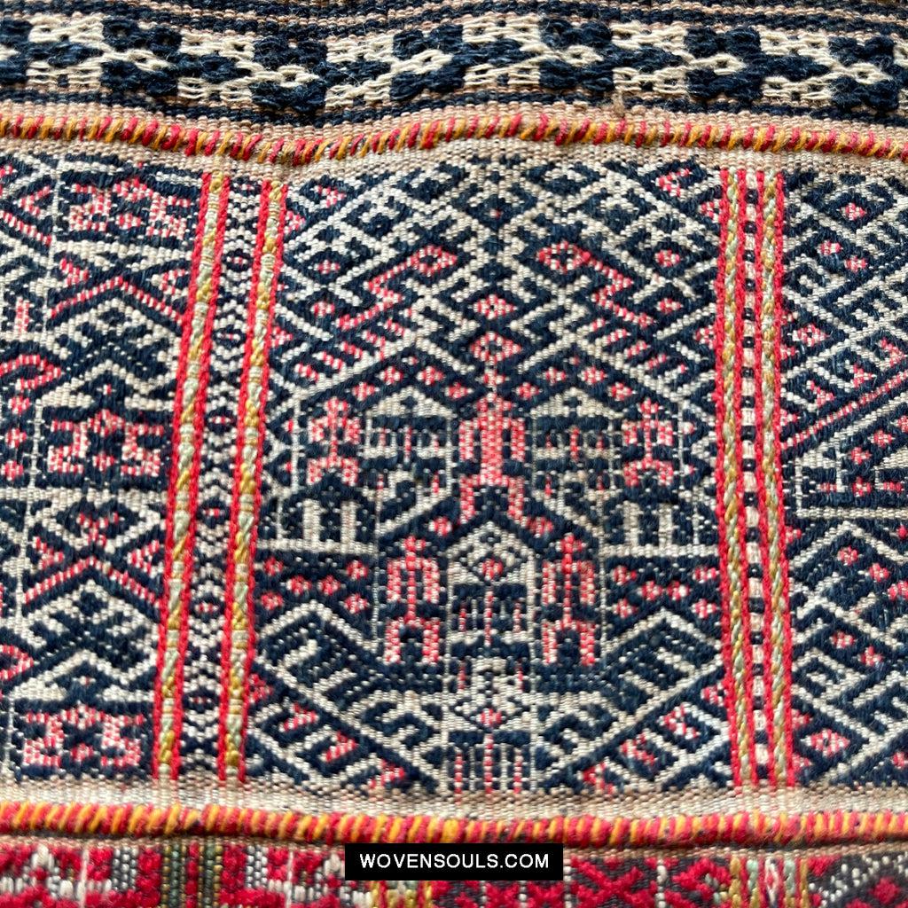 1614 Old Chinese Hainan Run Li Ethnic Minority Woven Skirt-WOVENSOULS Antique Textiles & Art Gallery