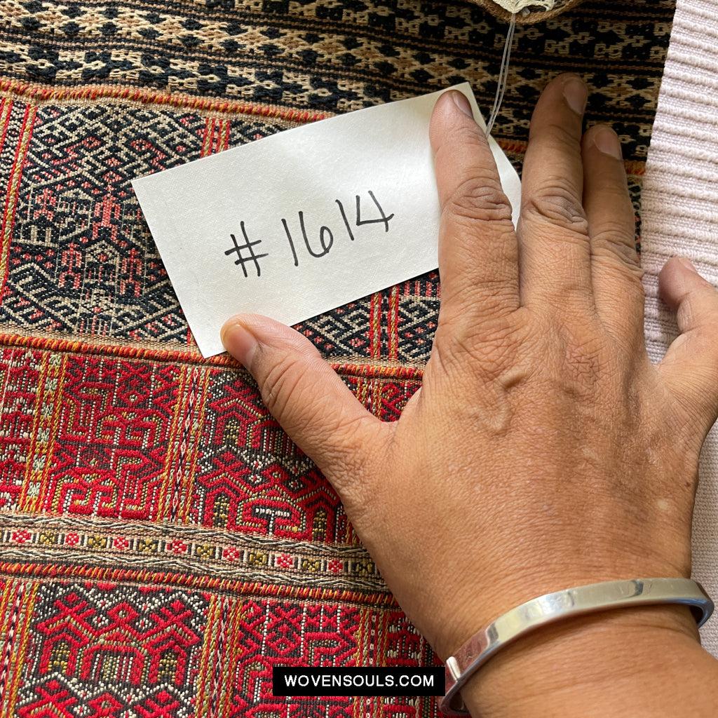 1614 Old Chinese Hainan Run Li Ethnic Minority Woven Skirt-WOVENSOULS Antique Textiles & Art Gallery