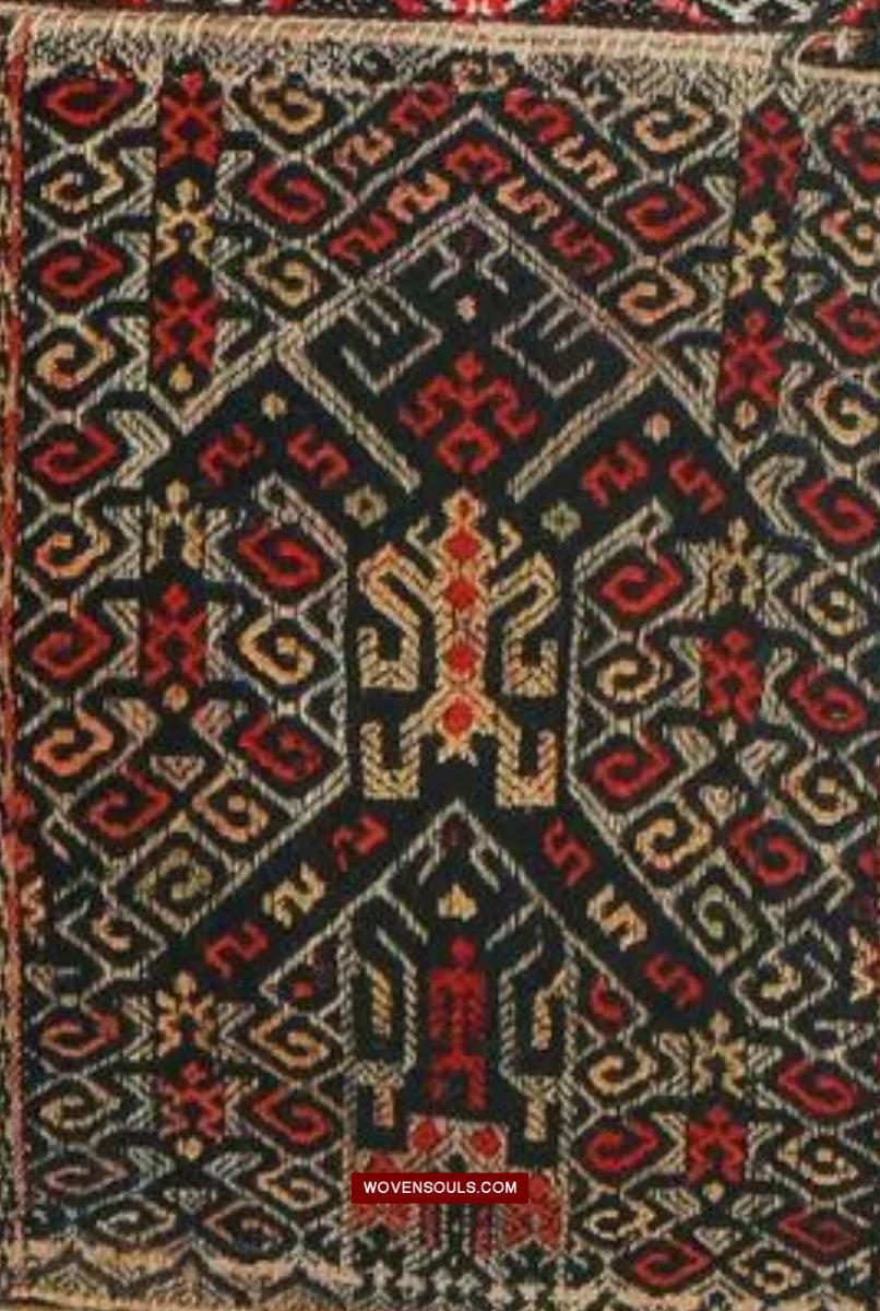 1615 Museum-Quality Old Chinese Hainan Run Li Ethnic Minority Woven Skirt-WOVENSOULS Antique Textiles & Art Gallery