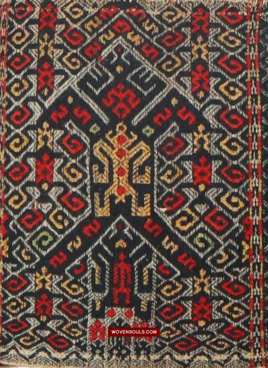 1615 Museum-Quality Old Chinese Hainan Run Li Ethnic Minority Woven Skirt-WOVENSOULS Antique Textiles & Art Gallery