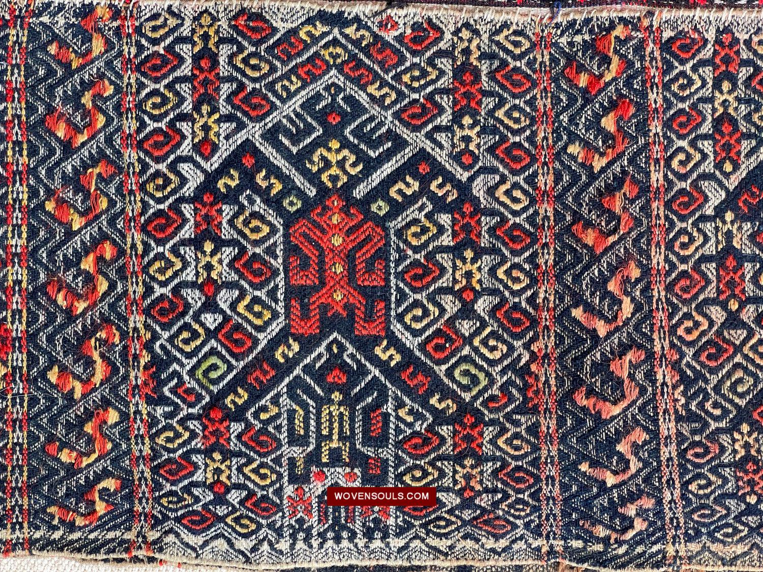 1615 Museum-Quality Old Chinese Hainan Run Li Ethnic Minority Woven Skirt-WOVENSOULS Antique Textiles & Art Gallery