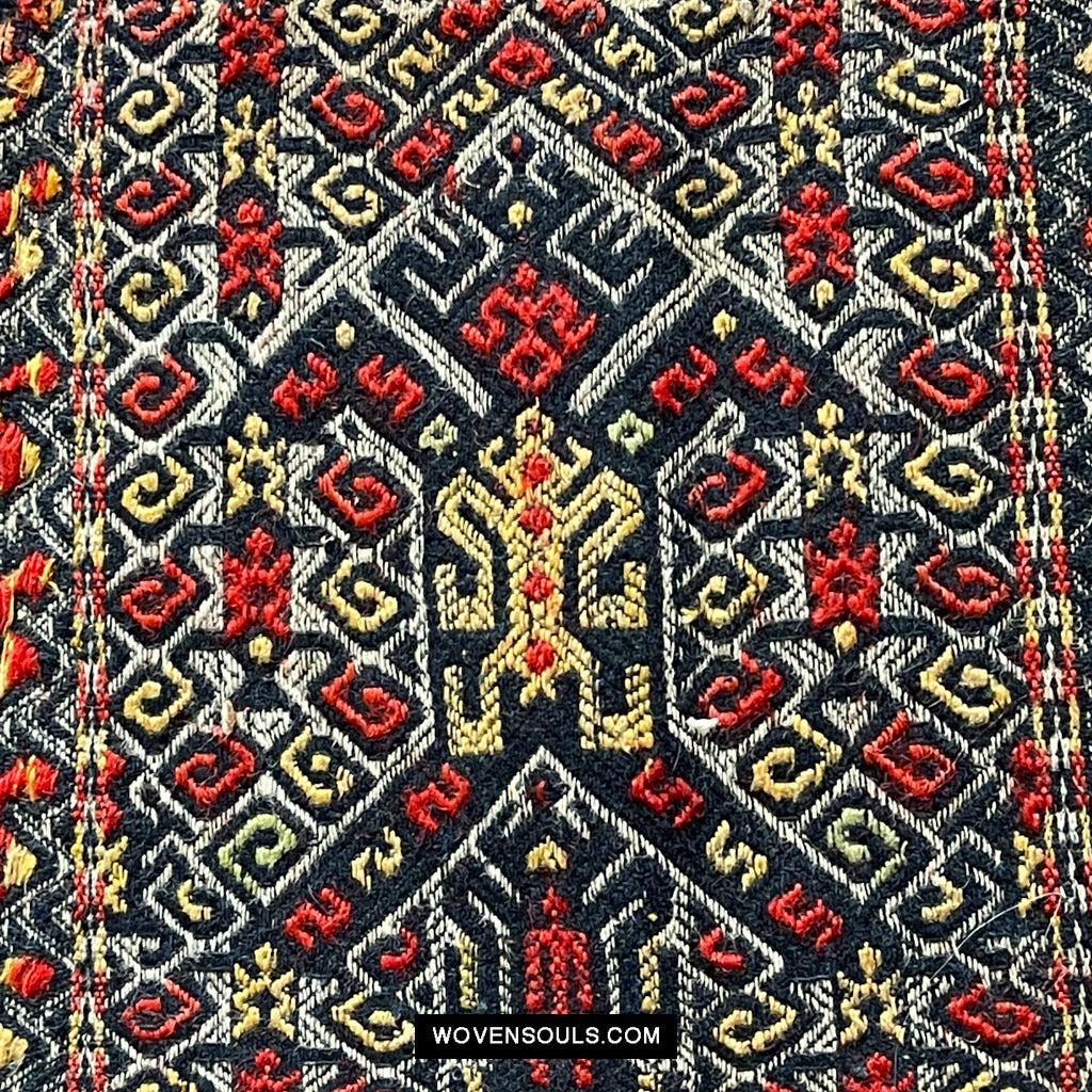 1615 Museum-Quality Old Chinese Hainan Run Li Ethnic Minority Woven Skirt-WOVENSOULS Antique Textiles & Art Gallery