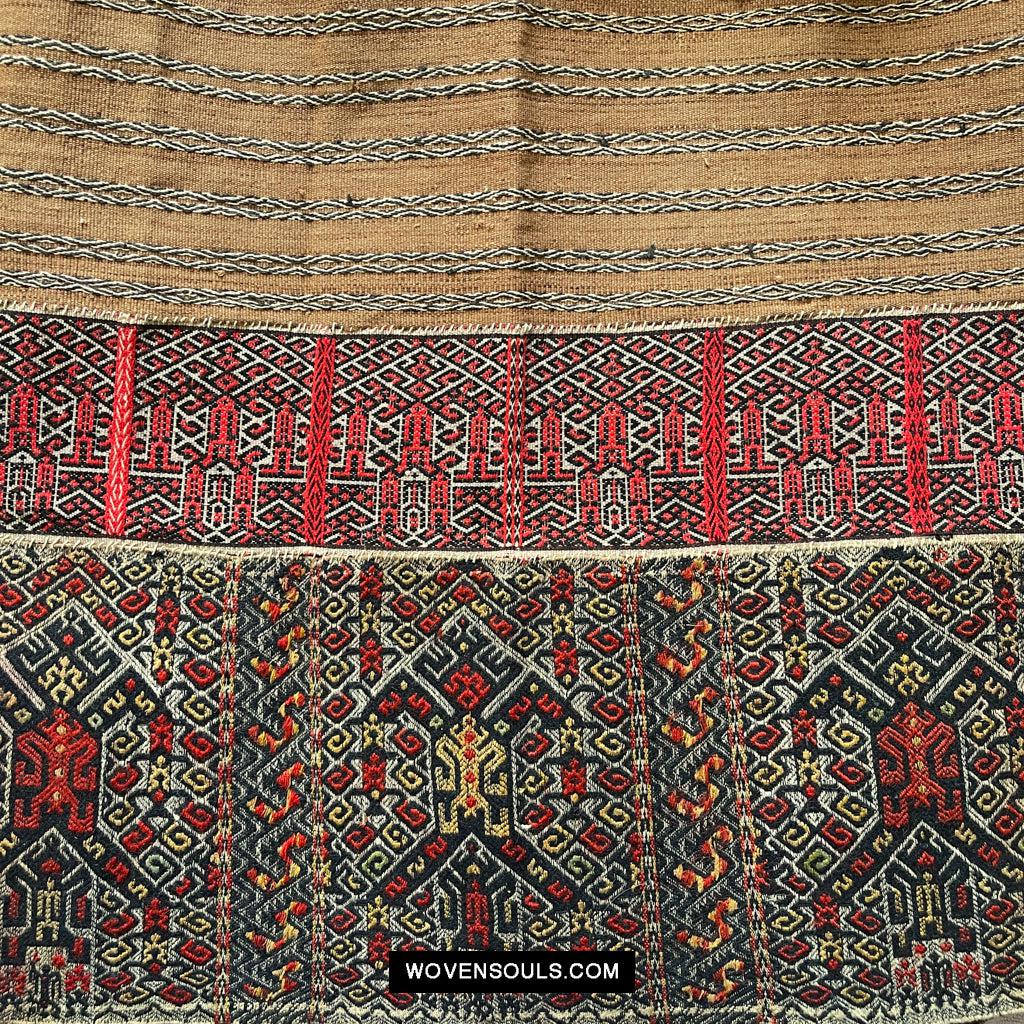 1615 Museum-Quality Old Chinese Hainan Run Li Ethnic Minority Woven Skirt-WOVENSOULS Antique Textiles & Art Gallery