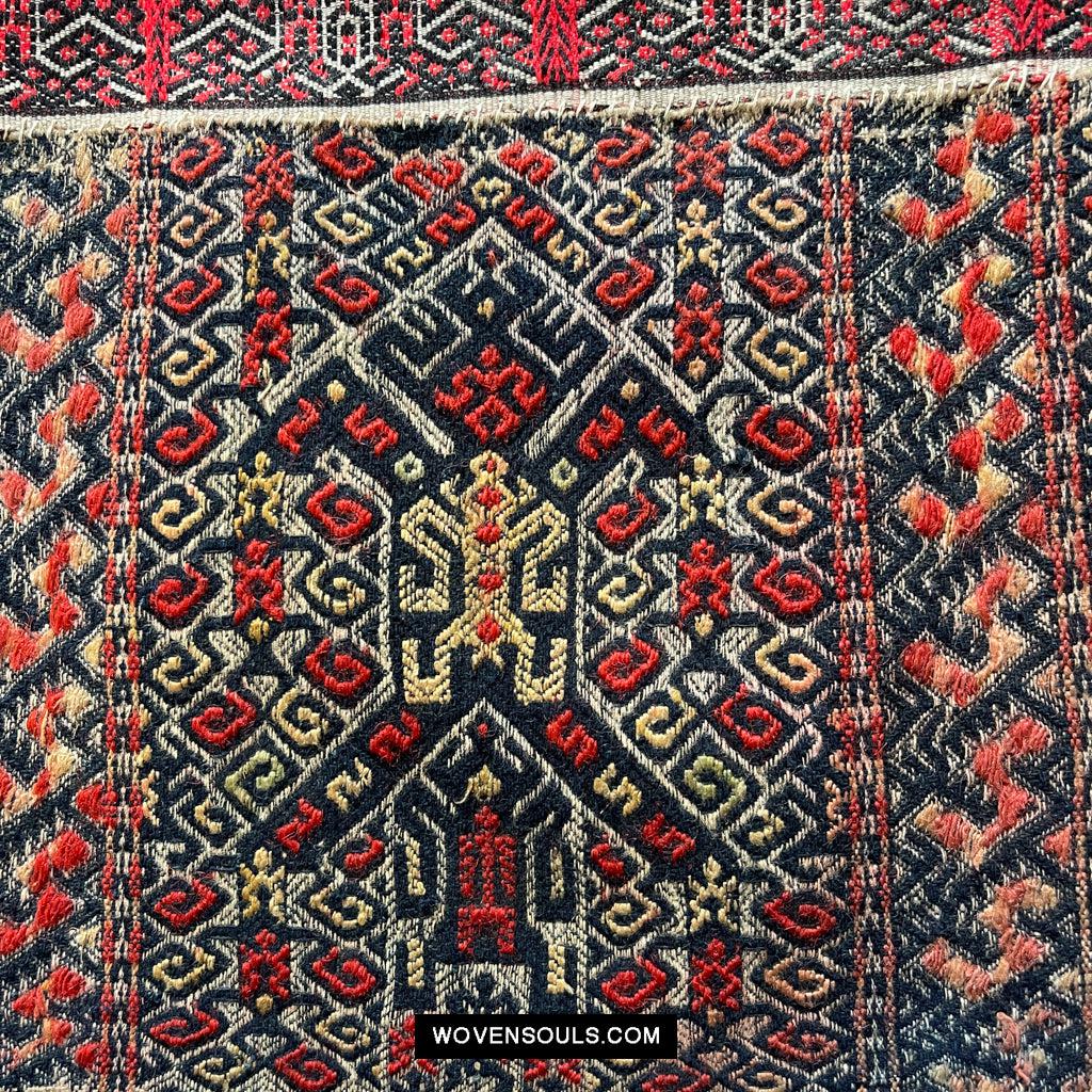 1615 Museum-Quality Old Chinese Hainan Run Li Ethnic Minority Woven Skirt-WOVENSOULS Antique Textiles & Art Gallery