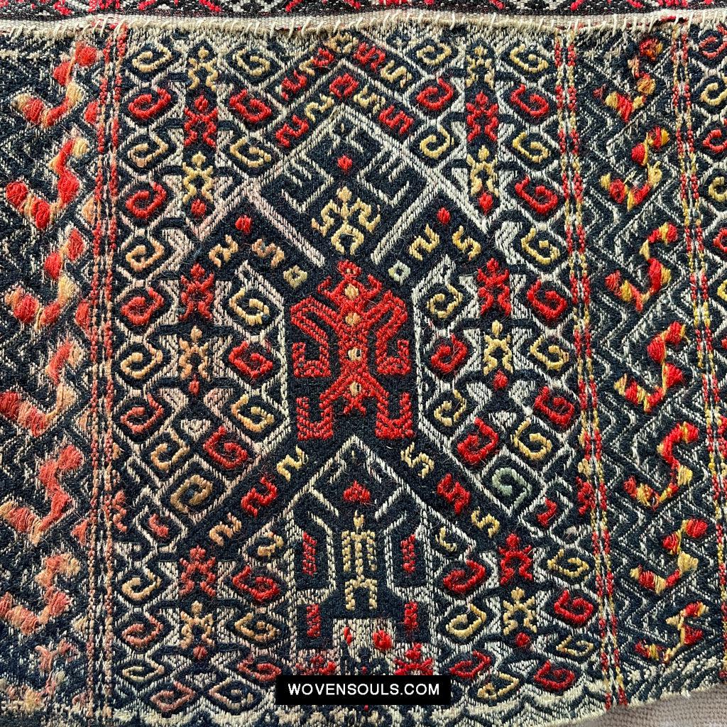 1615 Museum-Quality Old Chinese Hainan Run Li Ethnic Minority Woven Skirt-WOVENSOULS Antique Textiles & Art Gallery