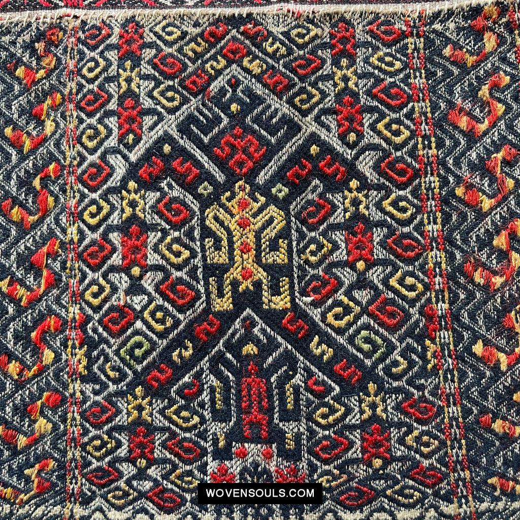 1615 Museum-Quality Old Chinese Hainan Run Li Ethnic Minority Woven Skirt-WOVENSOULS Antique Textiles & Art Gallery