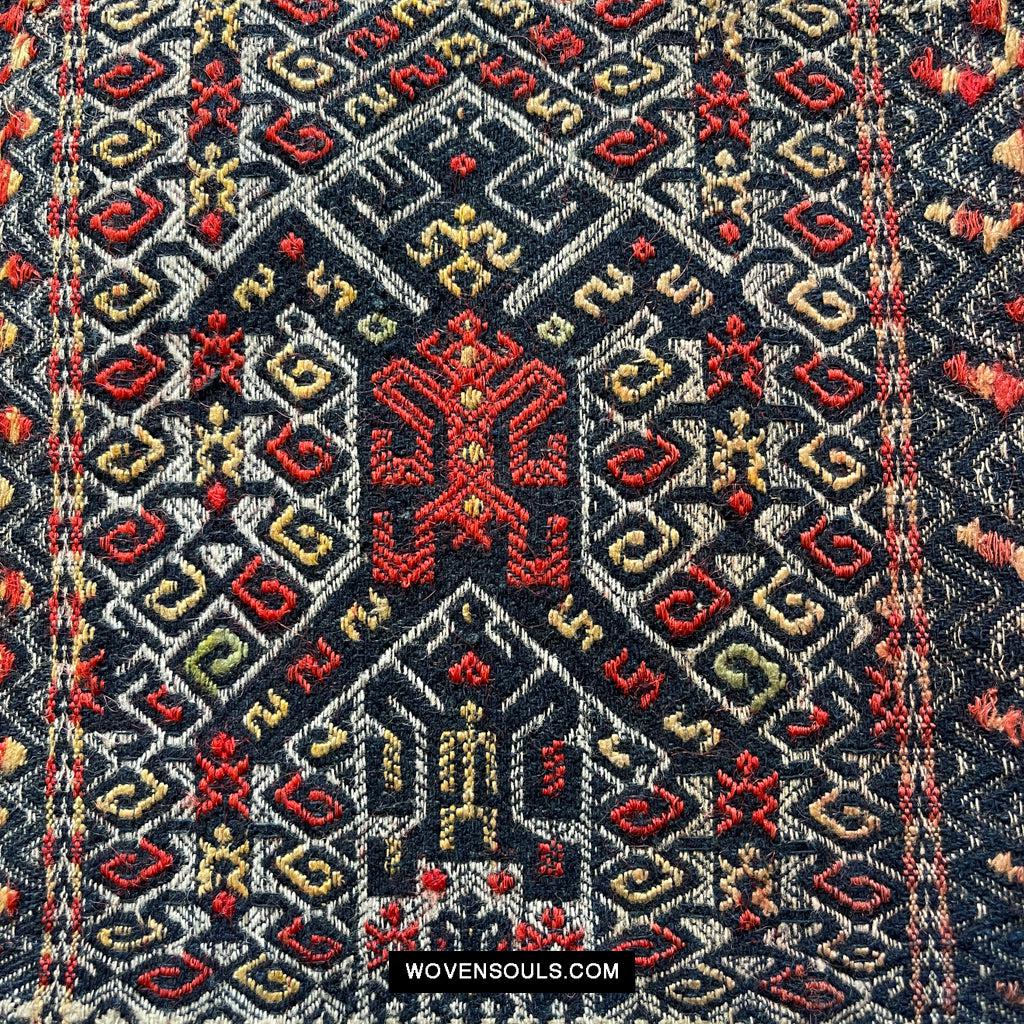 1615 Museum-Quality Old Chinese Hainan Run Li Ethnic Minority Woven Skirt-WOVENSOULS Antique Textiles & Art Gallery