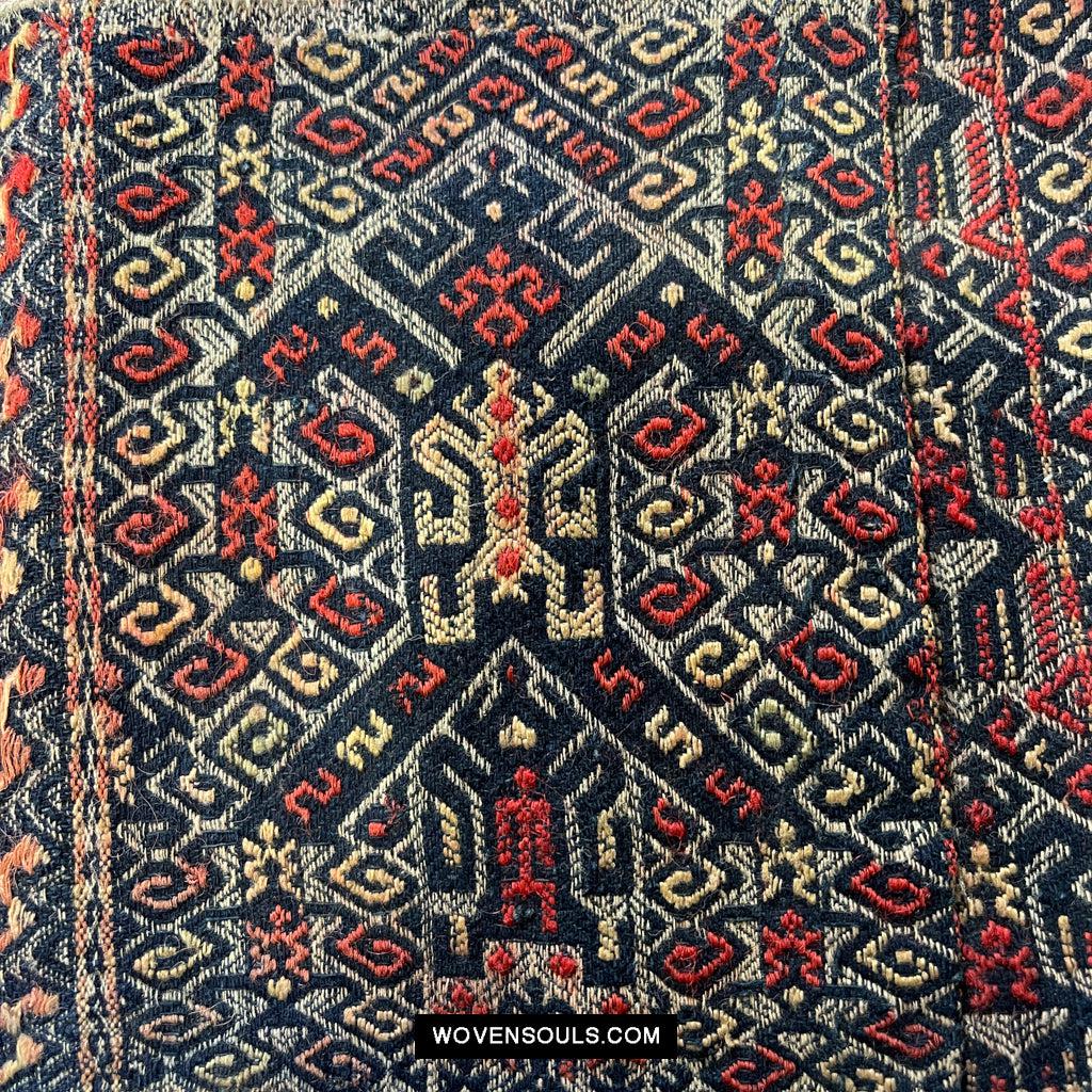 1615 Museum-Quality Old Chinese Hainan Run Li Ethnic Minority Woven Skirt-WOVENSOULS Antique Textiles & Art Gallery